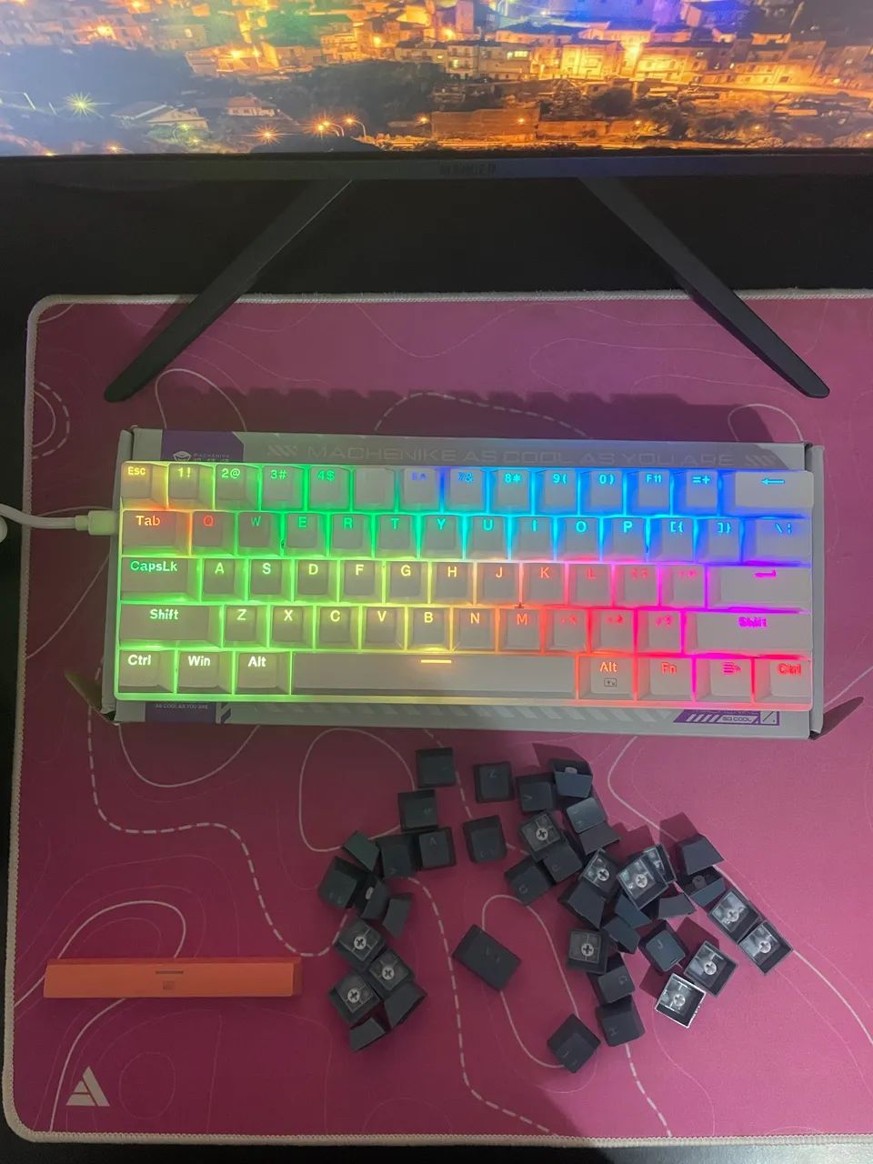 Teclado mecânico machenike k500