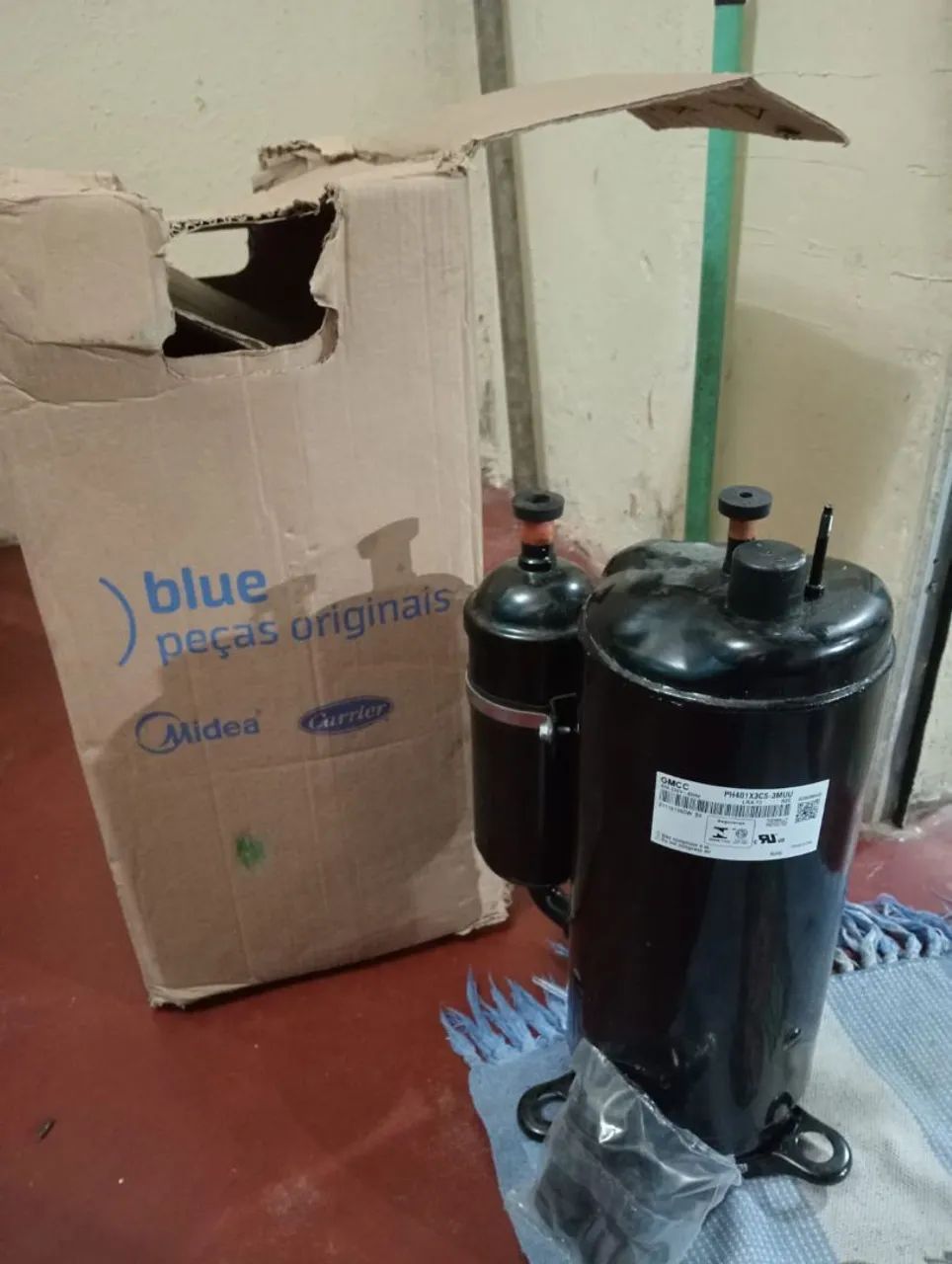 Compressor 30 mil BTUs zero,na borracha 