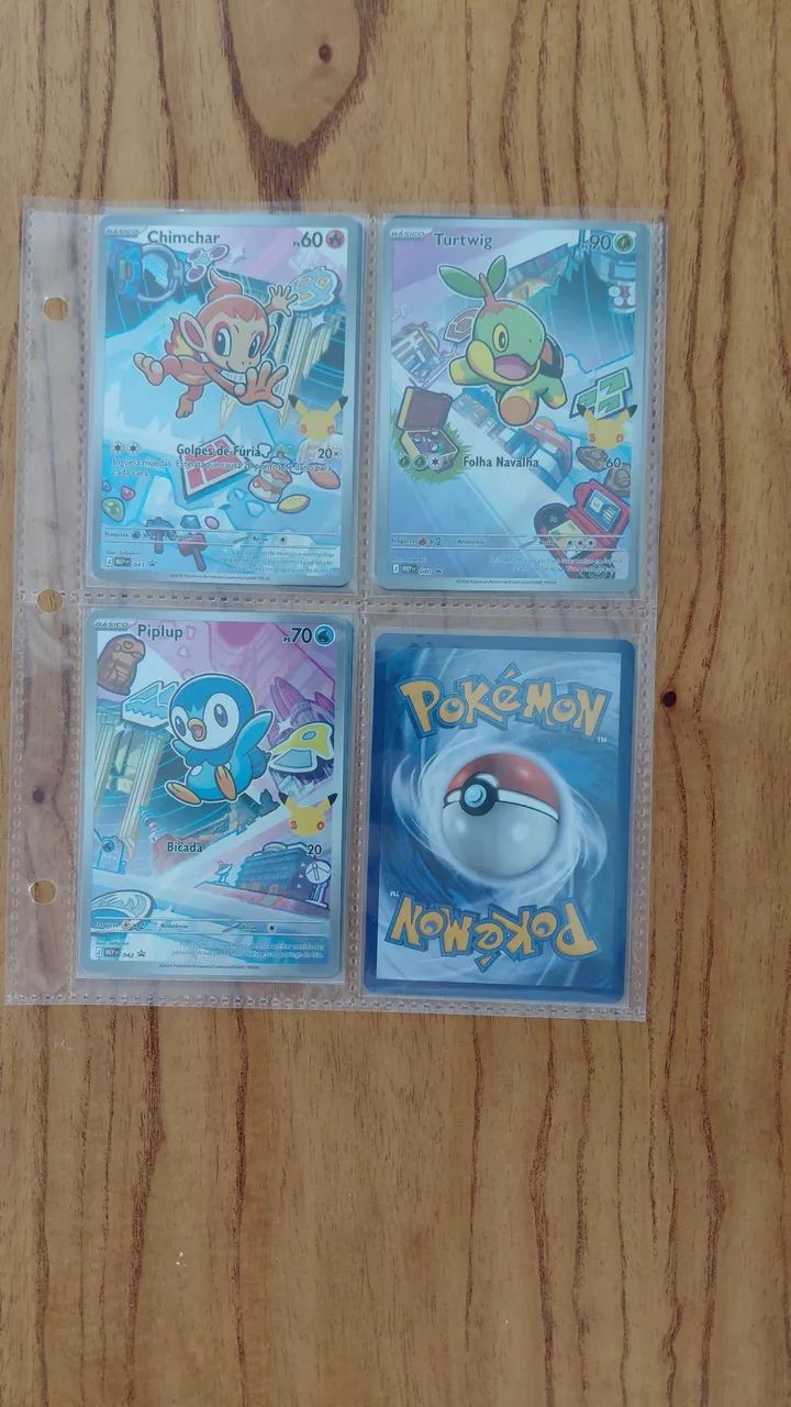 Cartinhas raras Pokémon