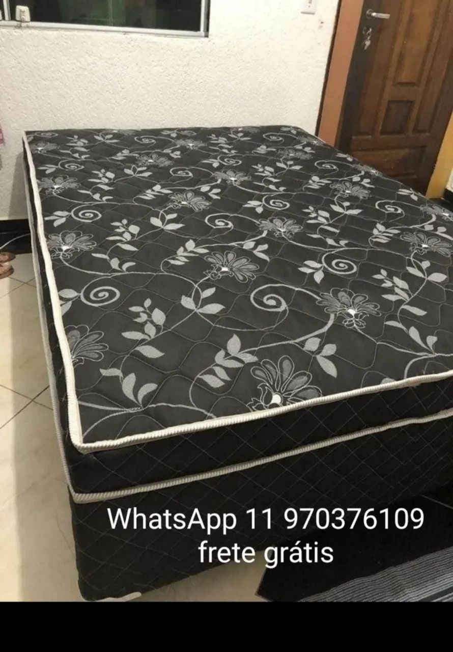 CAMA CASAL BOX CONJUGADA 20CM COM MOLAS ENSACADAS 