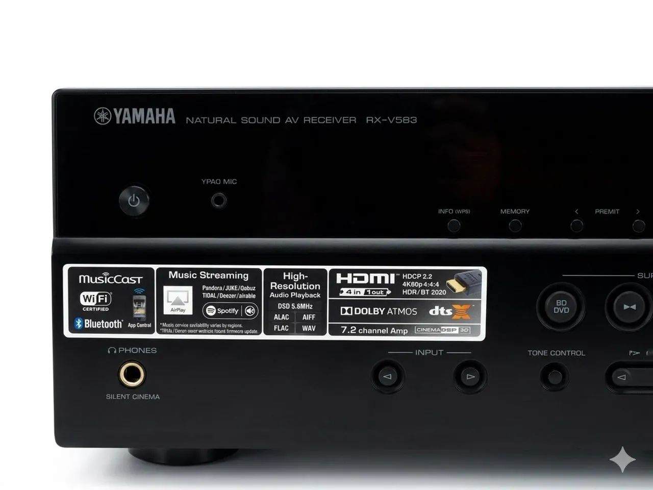 Receiver yamaha Rx-v583 - Aparelhos de Som - Parque das Nações