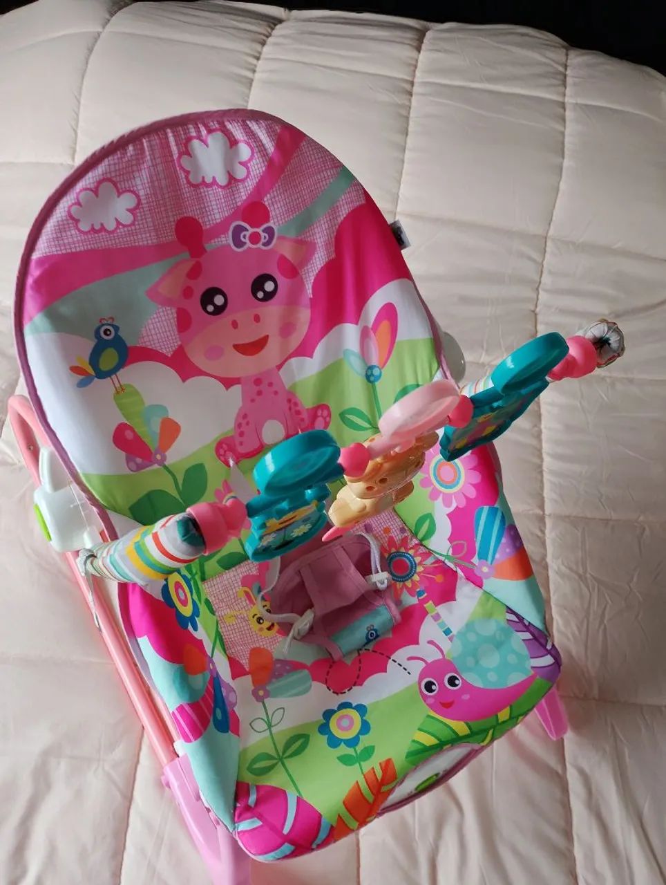 Cadeirinha de descanso e balanço Bebê Funtime 18kg - Foto 2