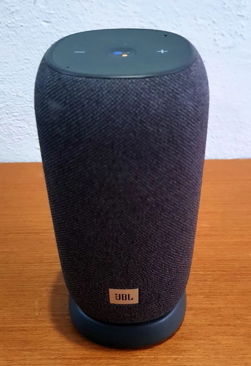 Caixa de Som Bluetooth - JBL Link Portable Cinza com Google Assistente + Base Original