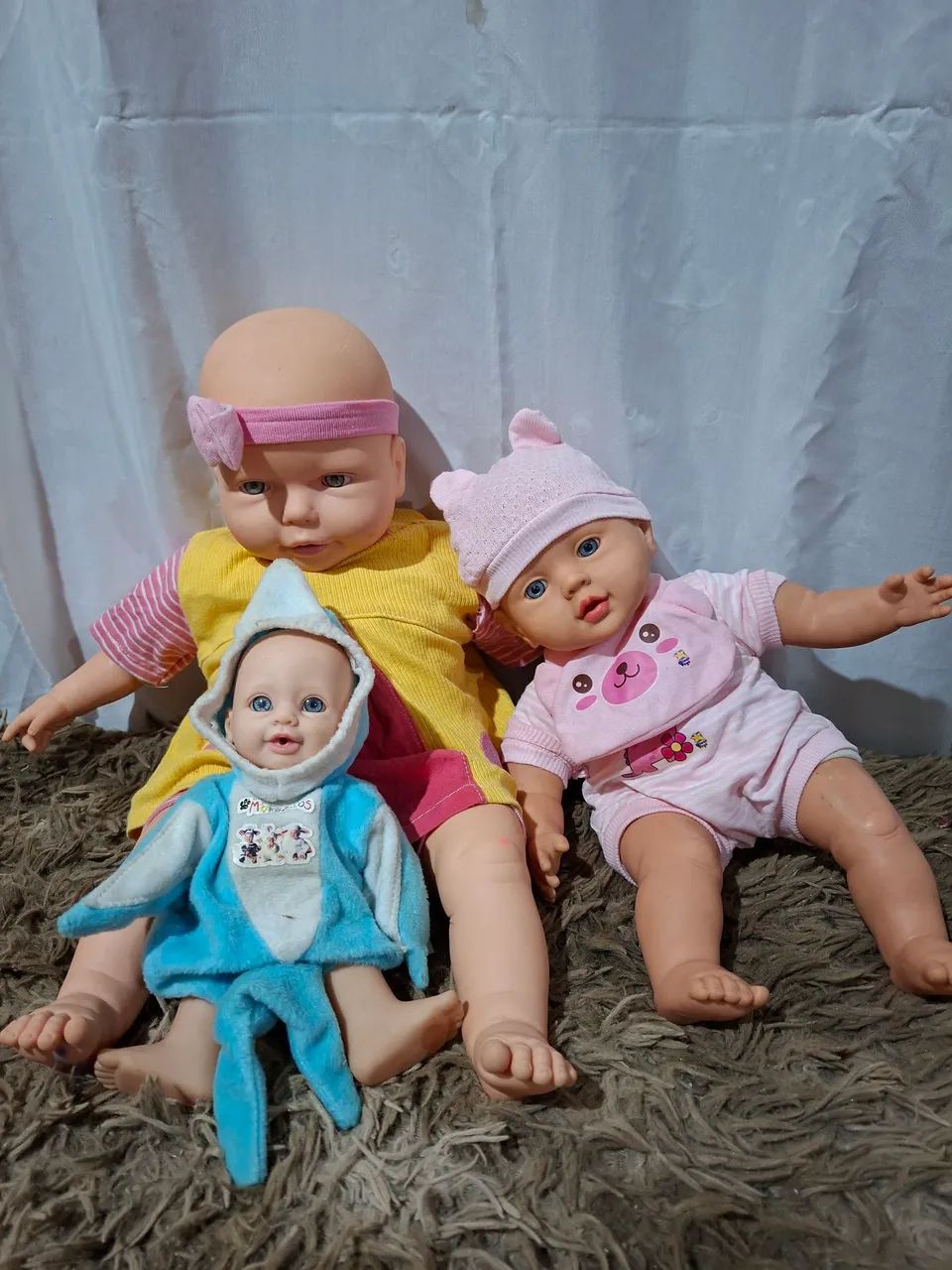 Kit 3 Bonecas Bebês  - Foto 4
