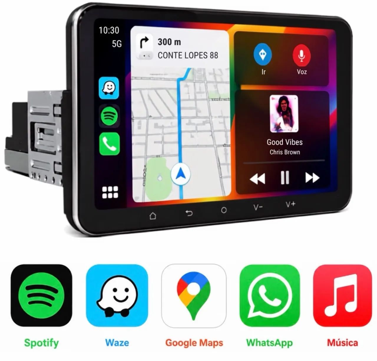 CENTRAL MULTIMÍDIA ANDROID 1 DIN  7 e 9 POLEGADAS  - Foto 2