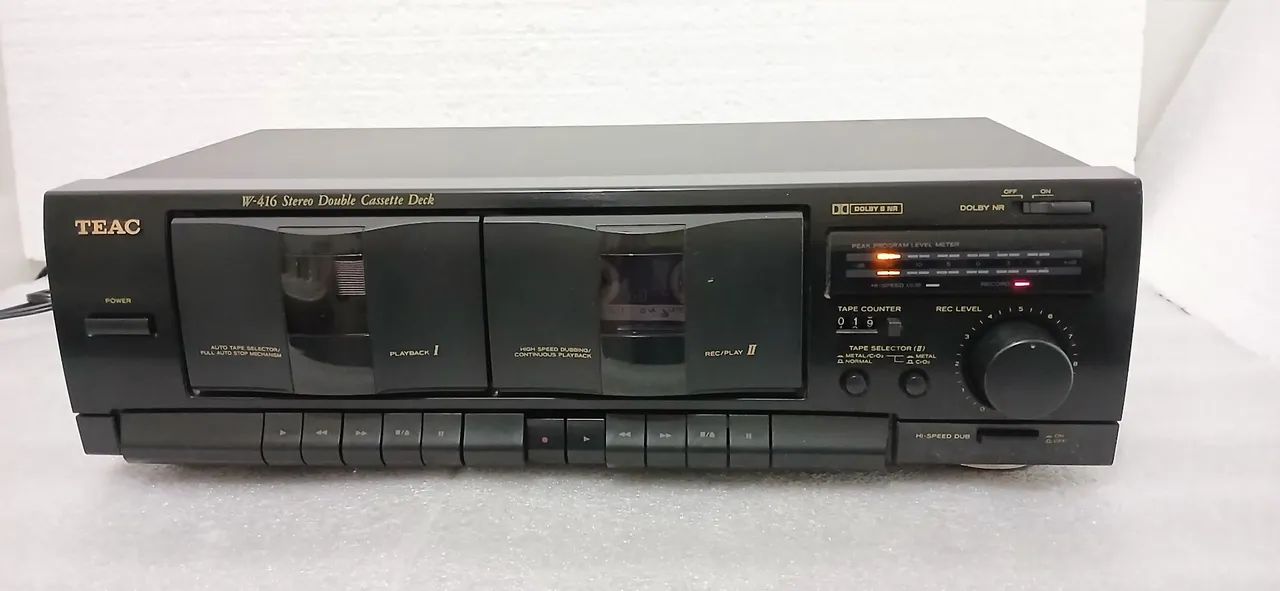 Tape Deck Teac Duplo W-416 Impecável  - Foto 2