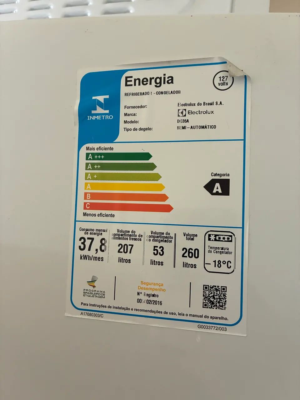 Geladeira Electrolux 260L Nova  - Foto 3