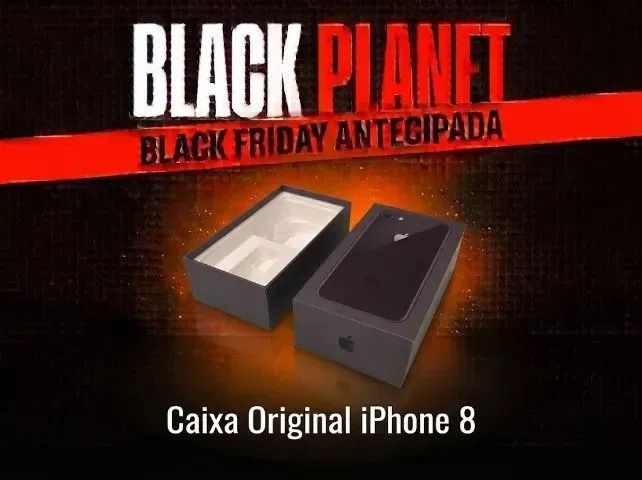 Caixa Original iPhone 8 Black 256GB