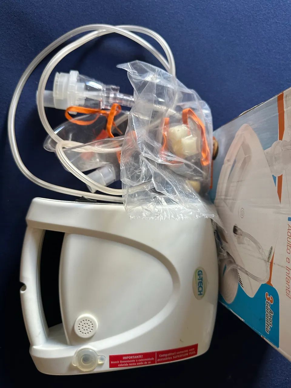 Inalador E Nebulizador Nebcom V Branco - G-tech