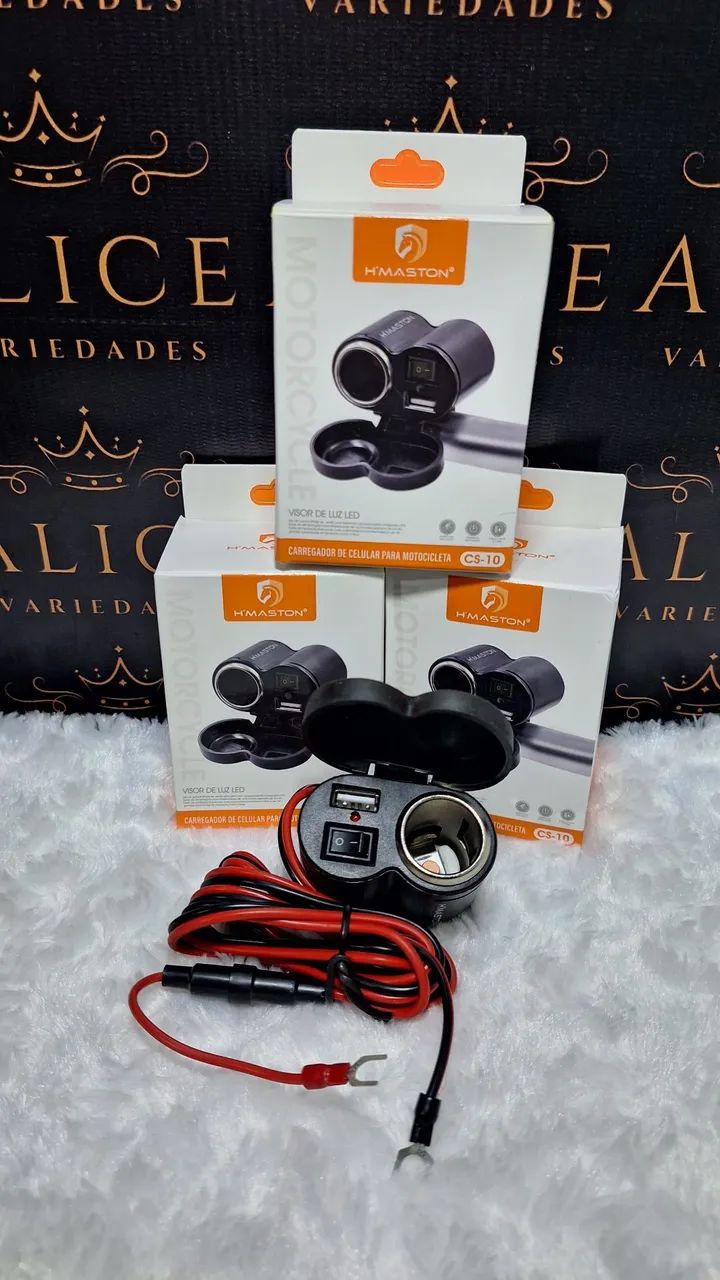 Carregador para moto USB 