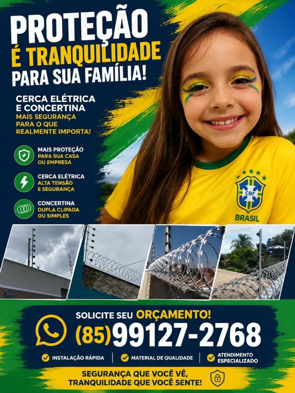 Cerca concertina ,espiral.  Cerca elétrica.  Câmeras 