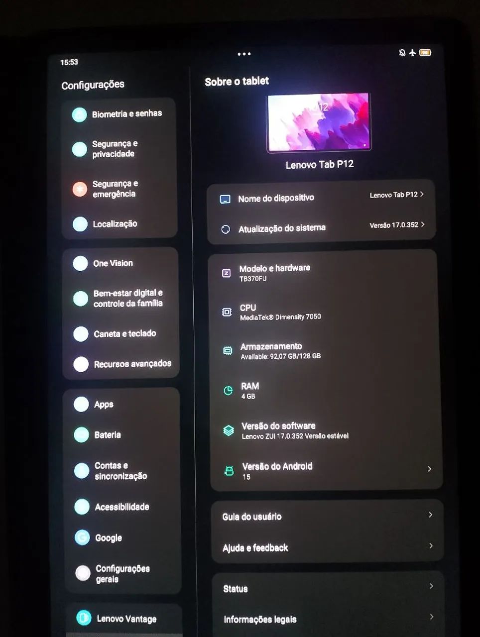 Tablet Lenovo P12  - Foto 2