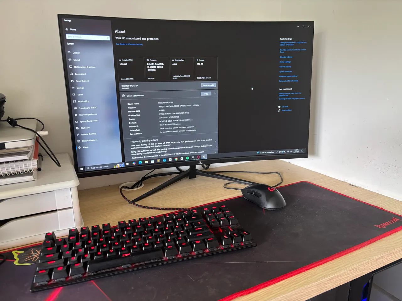 Vendo PC e teclado Hyperx Alloy Fps Pro - Foto 4