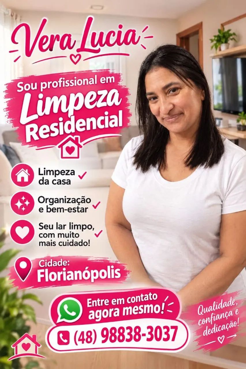 Profissional da limpeza residencial 