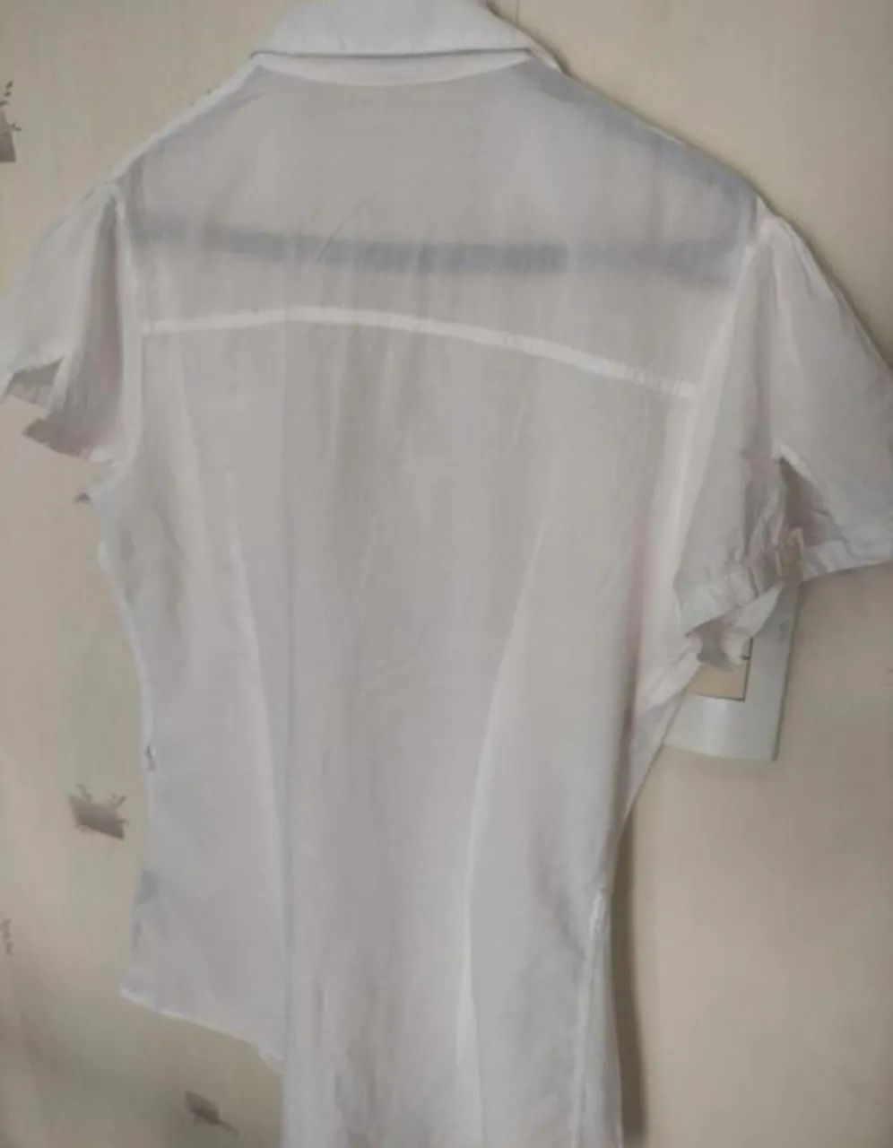 MOONCITY camisa algodão com GUIPIER  - Foto 2