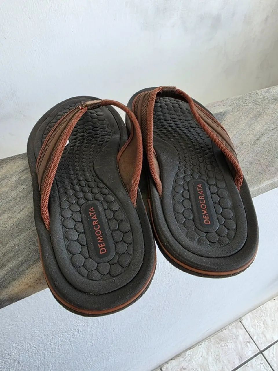 Chinelo Democrata Marrom Num 40  - Foto 3