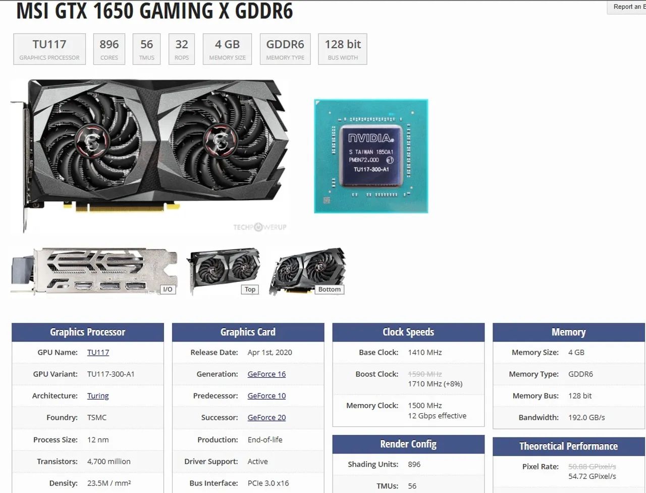 GTX 1650 OC MSI (placa de vídeo) - Foto 5