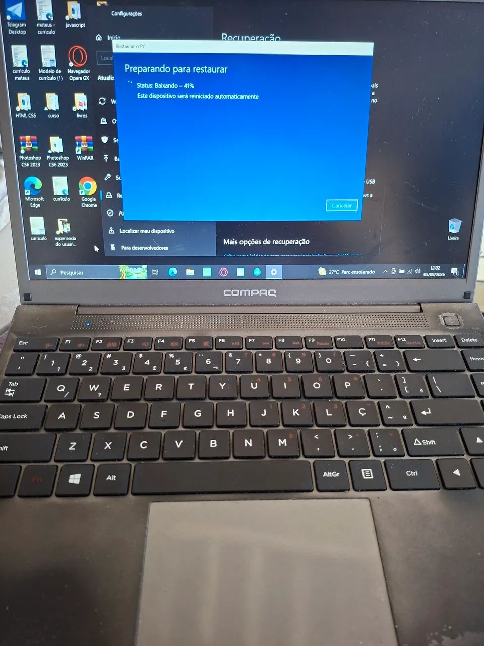 Notebook  4GB RAM + SSD 120GB, Funcionando, Carregador Original - Foto 2