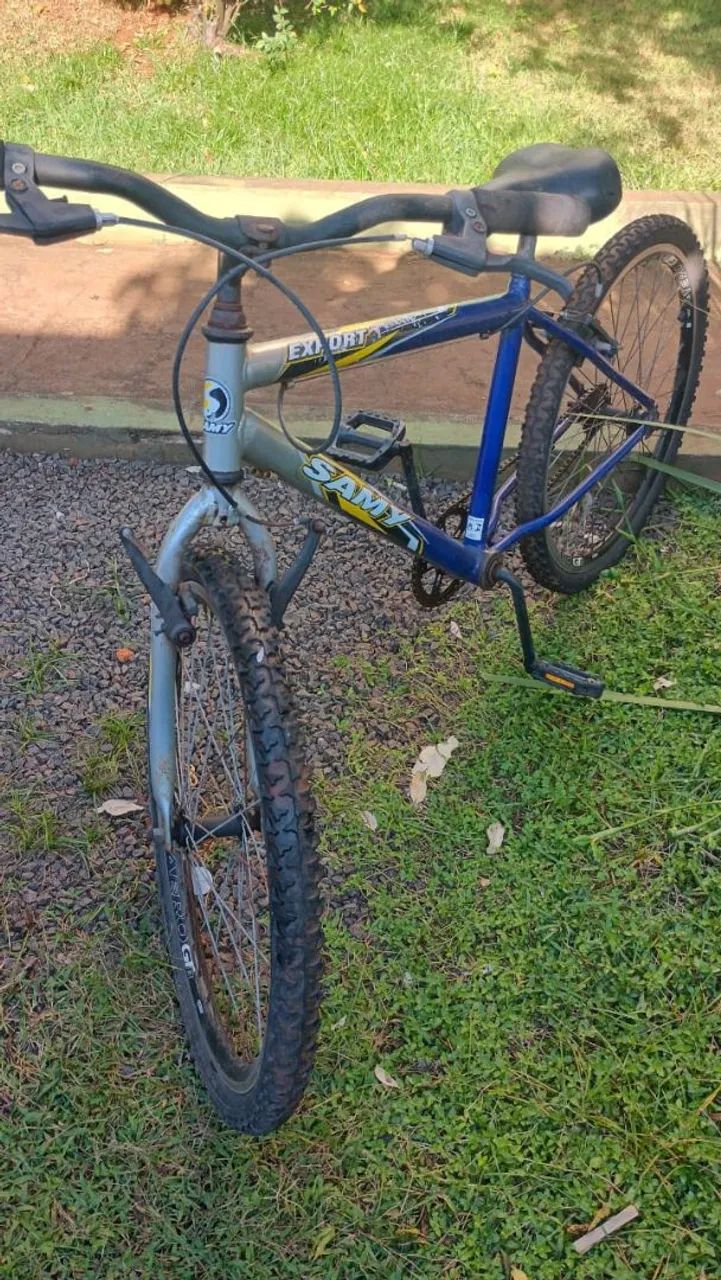 Bicicleta 1 - Samy Export (azul/prata) - Foto 3