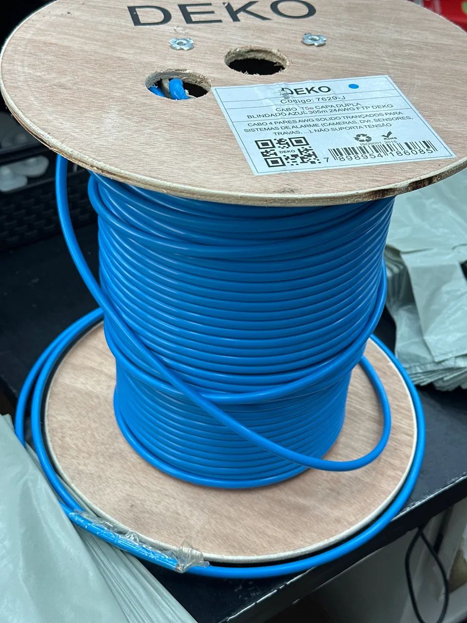 Cabe de Rede Cat5e 24AWG FTP DEKO - Foto 2