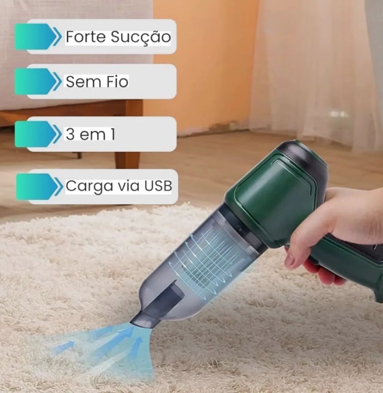 Aspirador de pó 3 em 1 com pagamento só na entrega  - Foto 5