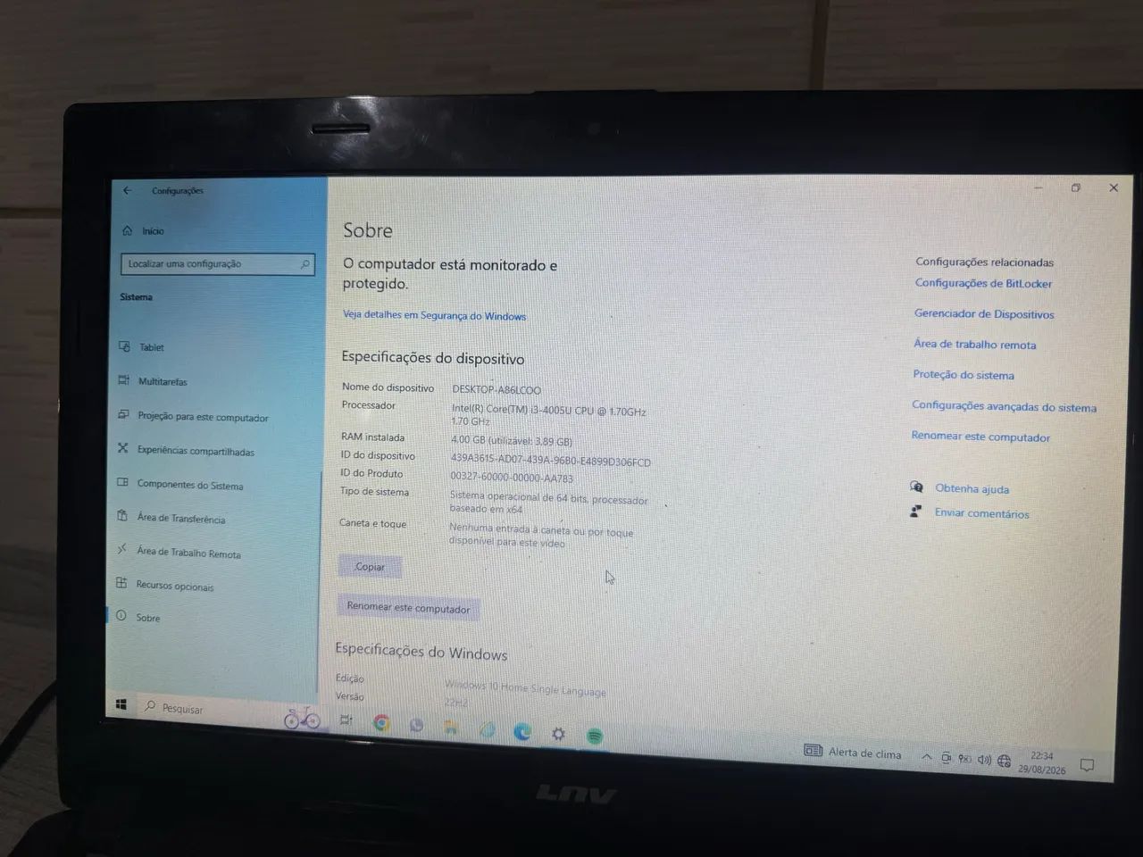 Notebook Lenovo  - Foto 5