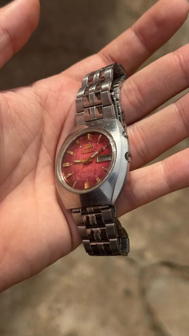 Relogio orient vermelho  - Foto 5