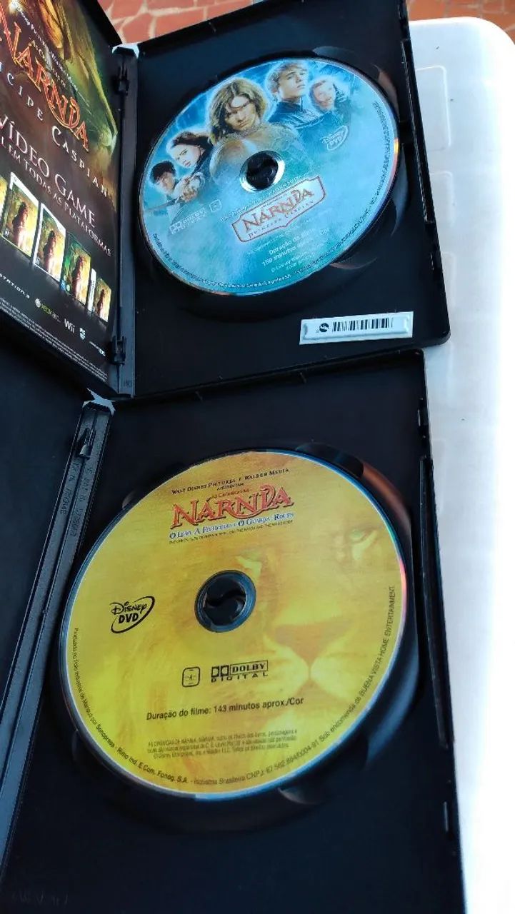 Filme DVD original Nárnia vol 1 e 2 ótimo estado.  - Foto 2