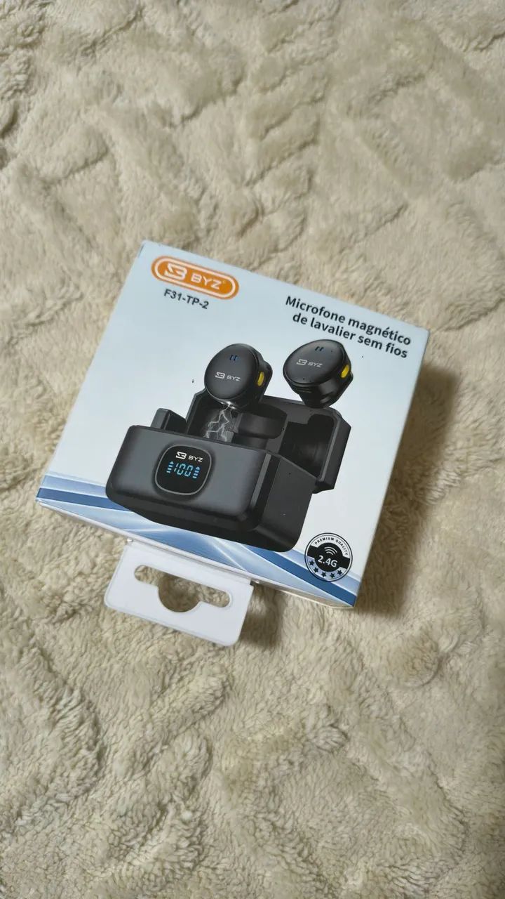 Microfone de Lapela Sem Fio