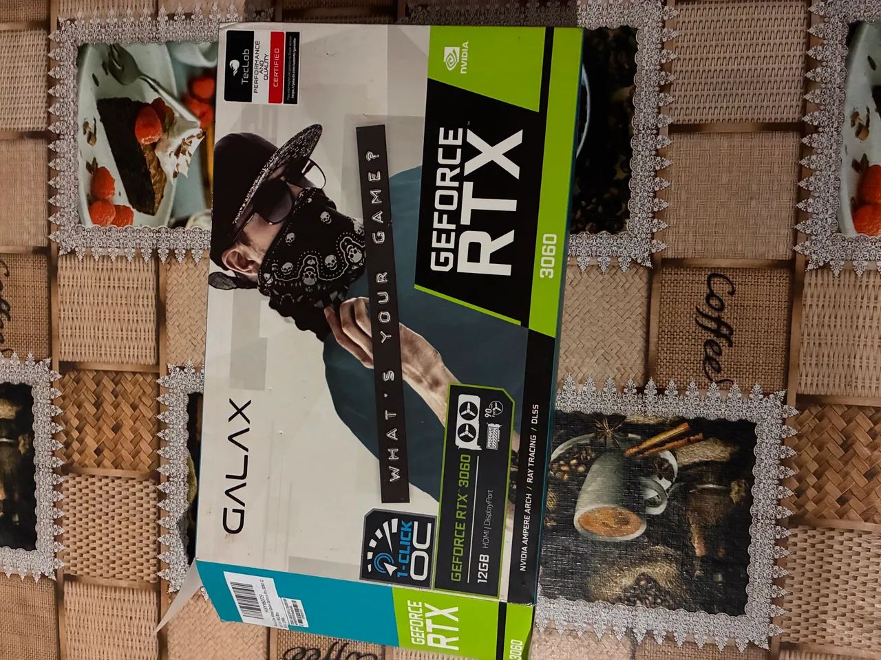 Placa de Vídeo RTX 3060 12GB Galax - Usada (excelente estado e com Caixa) - Foto 3