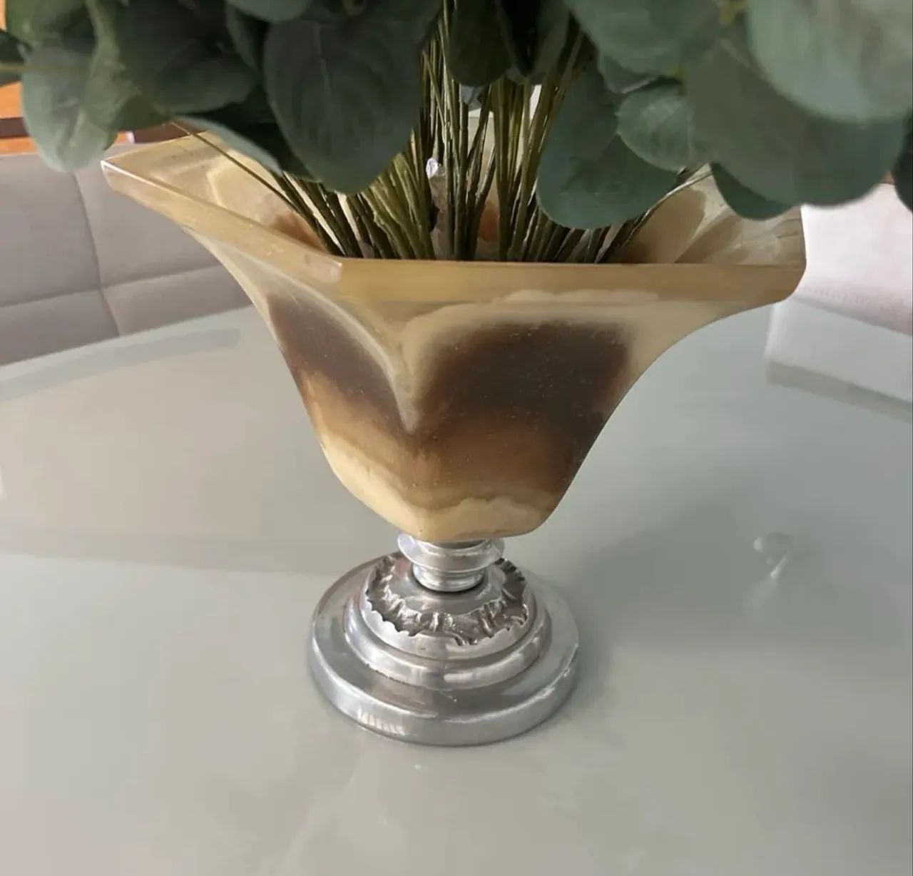 Vaso ornamental com buquê de eucalipto  - Foto 3