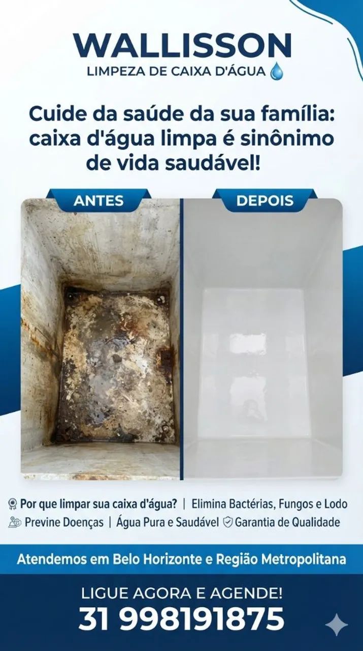 Limpeza de caixa de água 