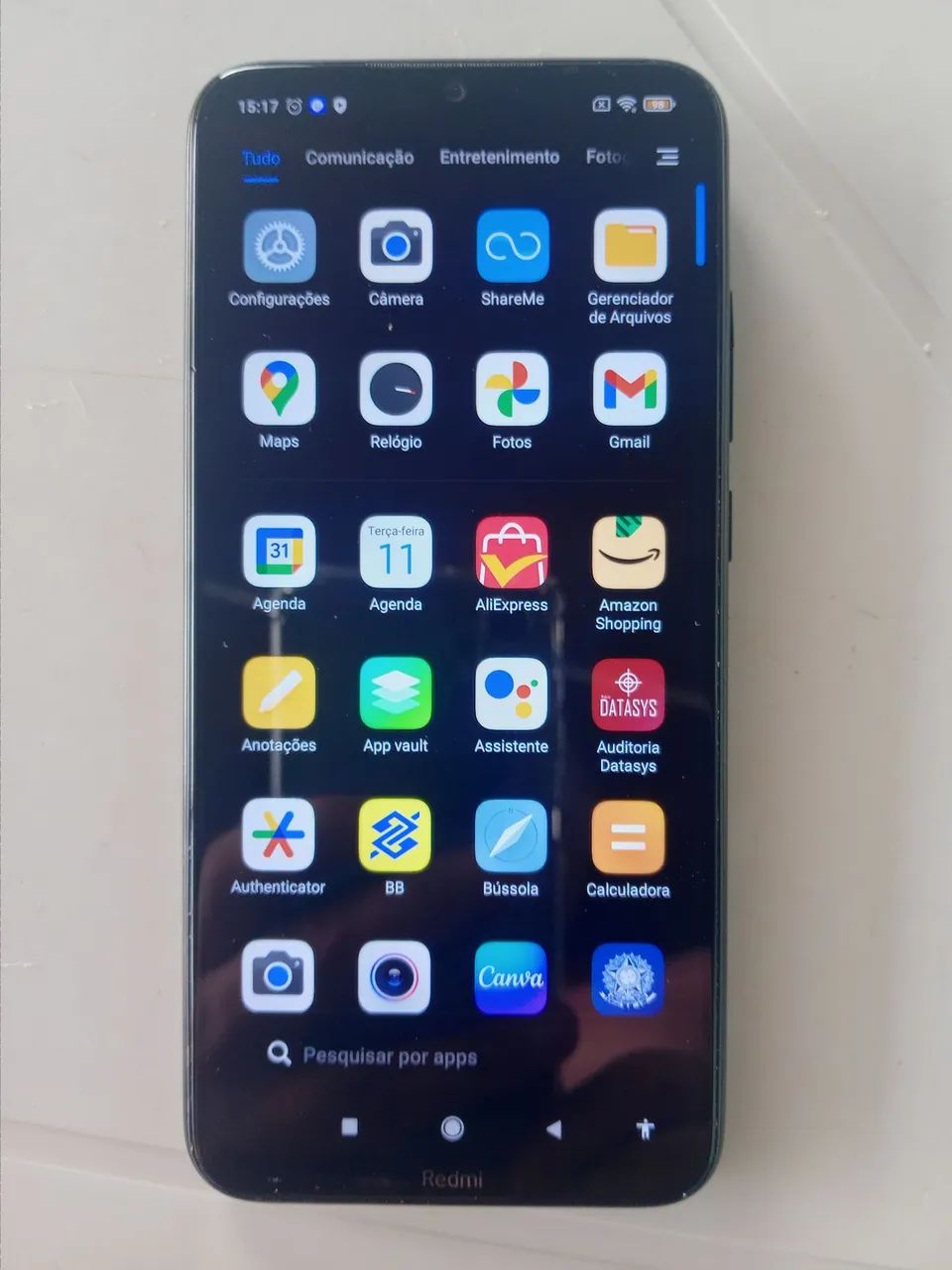 Vendo celular xiomi redmi note 8 funciona perfeitamente sem trincos possui 64gb 4ram - Foto 2