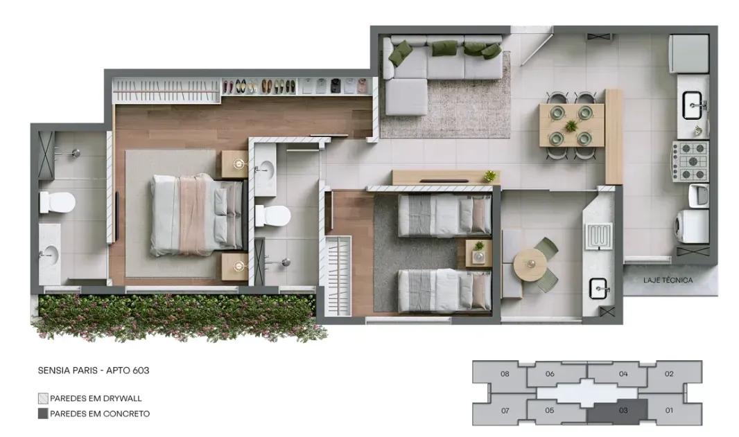 PLANTA 52m²