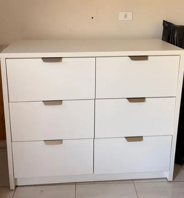 COMODA 6 GAVETAS - 100% MDF