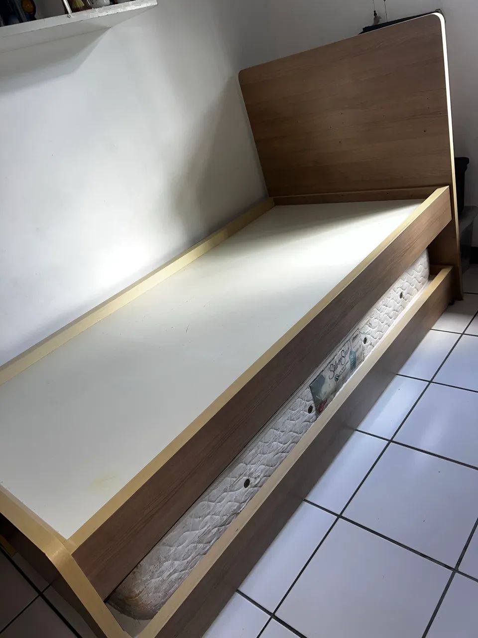 Bicama solteiro com estrutura de madeira e com acabamento em MDF  - Foto 2