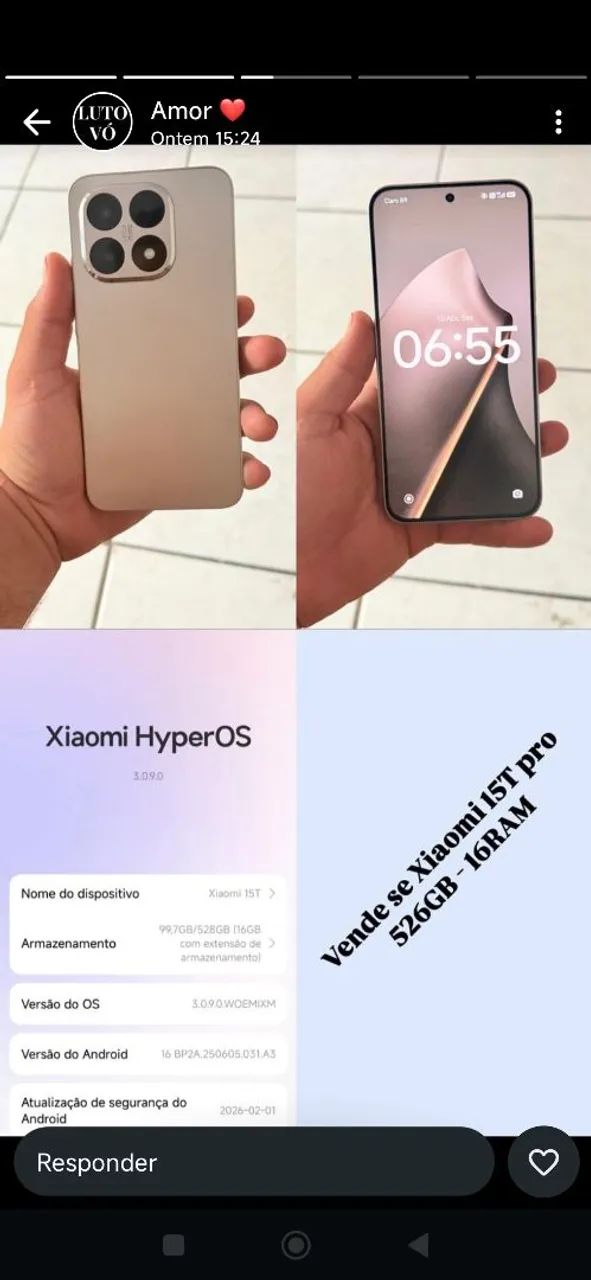 Xiomi 15T - Celulares e Smartphones - Vila São Jorge, Carapicuíba