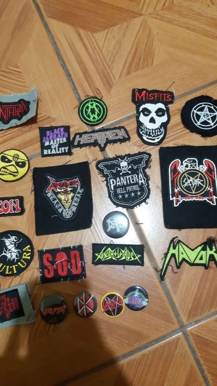 Patches Heavy Metal Rock n Roll Bordados  - Foto 3