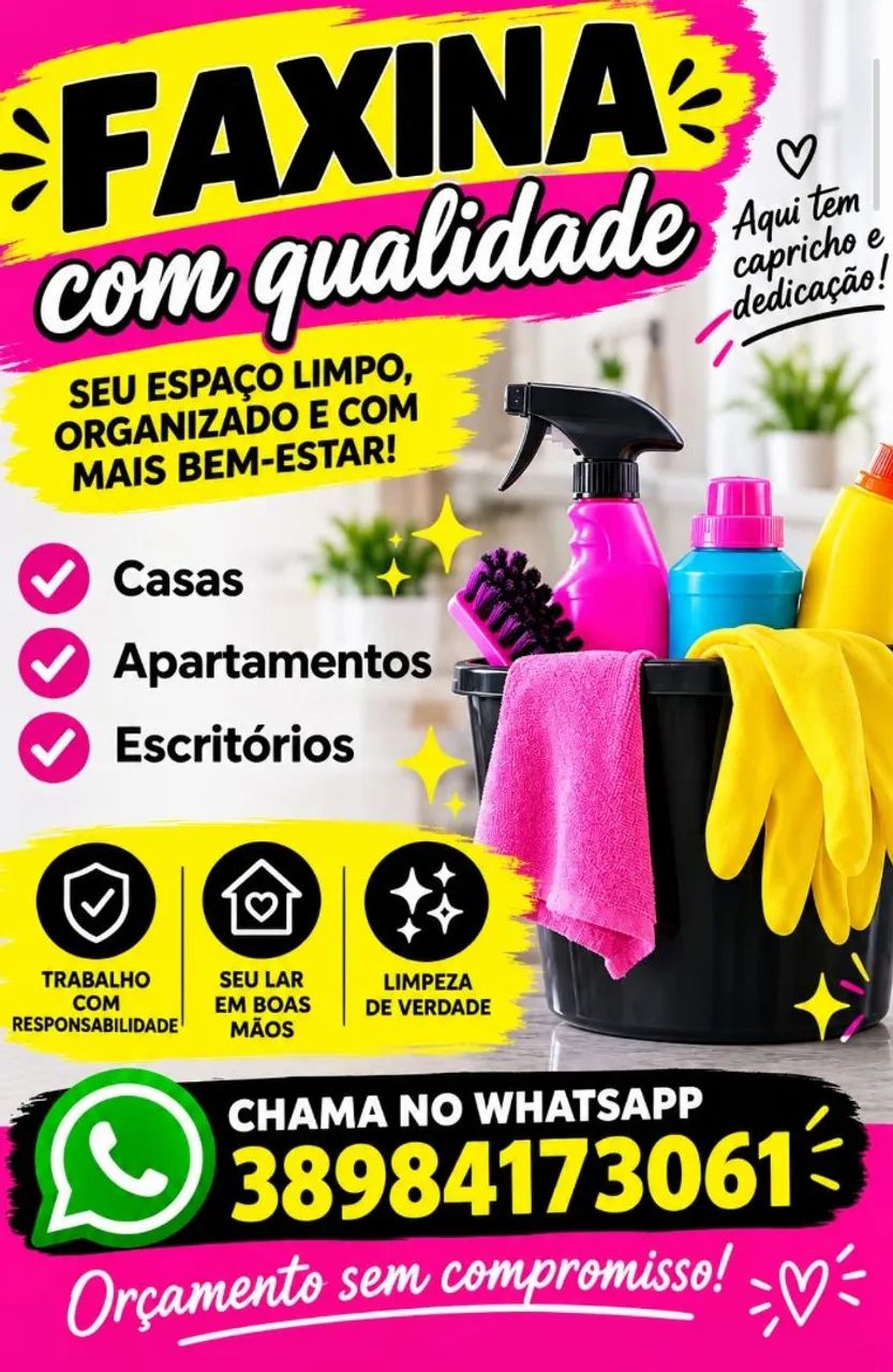 Faço faxina 