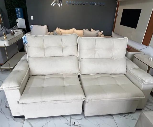 Sofá Fixo Soberano em Linho Premium