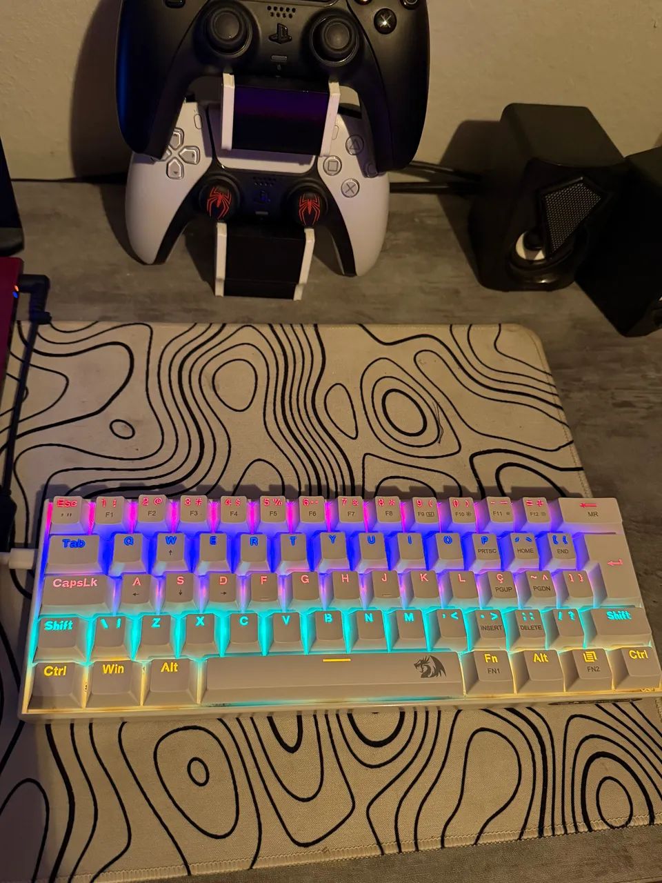 teclado mecânico redragon lakshmi switch blue - Foto 5
