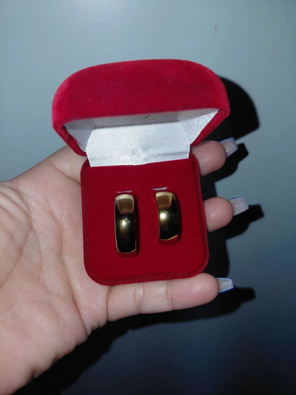 Par de Aliança Banhada a Ouro 18k  - Foto 2