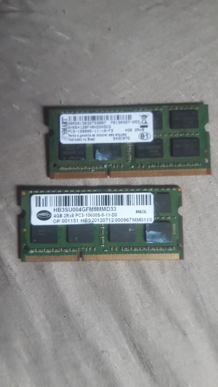 memoria ram ddr3 para notebook 4 gigas