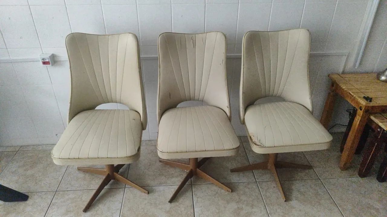 Trio de cadeiras retro!! - Foto 2