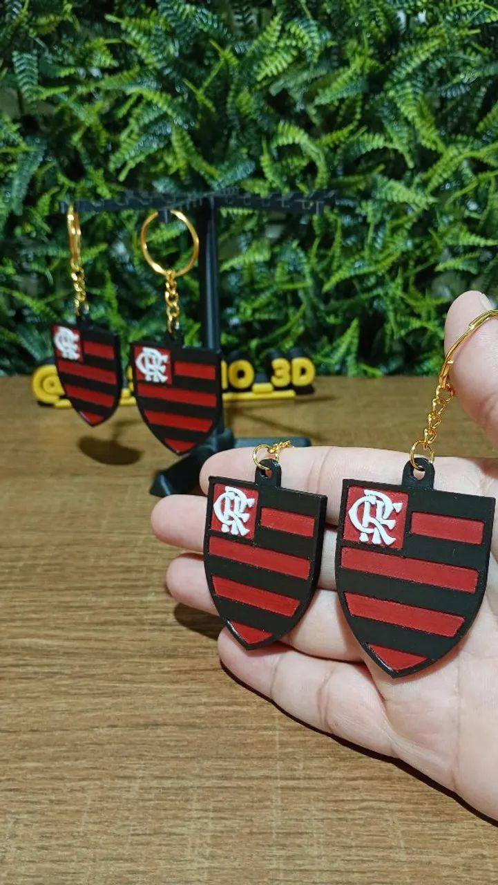 Kit 4 chaveiros do Flamengo - Foto 4