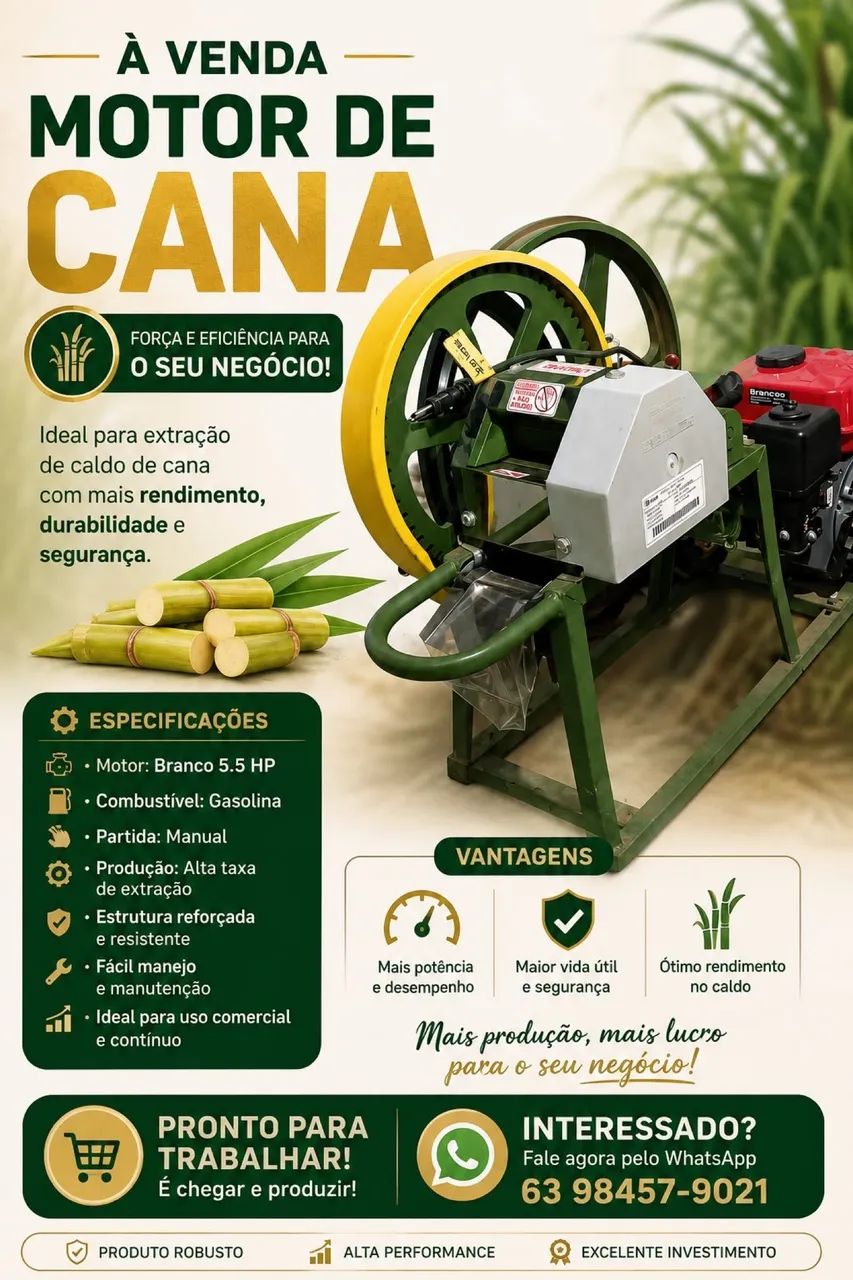 Máquina de moer Cana
