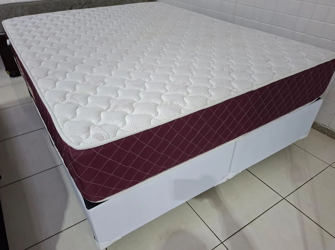 Cama Queen Size, Castor, ESPUMA D33 - ENTREGA GRÁTIS - Foto 5
