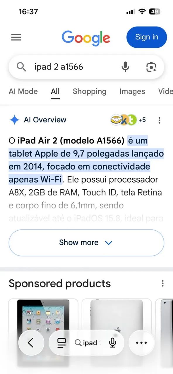 iPad Air 2 -A1566 - 2014 - 128gb - Foto 4