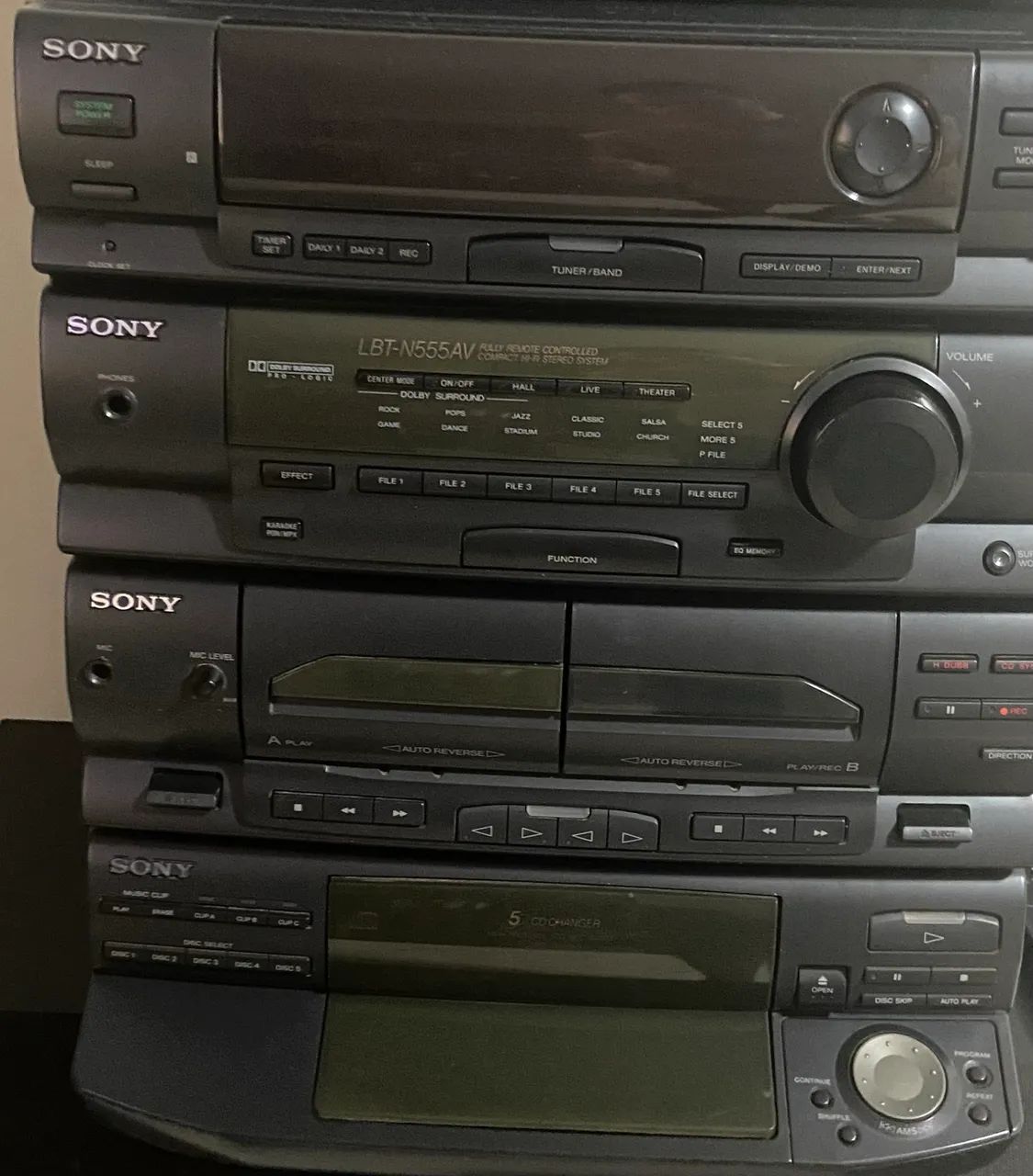 Som Sony central módulo LBT N 555Av Defeito 
