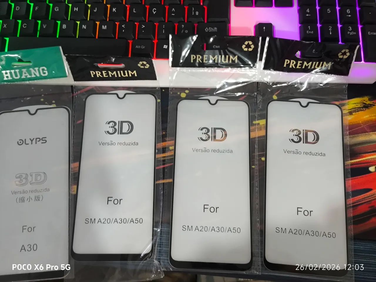 Películas Kit 4 Celular A20 , A30 , A50